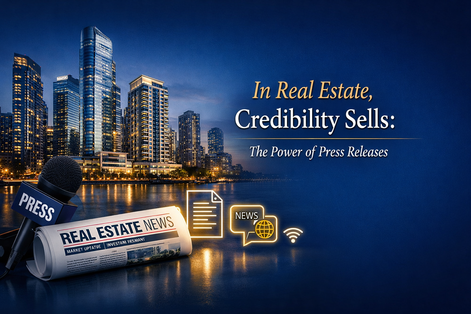 In Real Estate, Credibility Sells: The Power of Press Releases In Real Estate, Credibility Sells: The Power of Press Releases